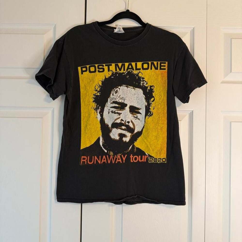 Delta Pro Weight Post Malone Runaway Tour 2020 Black Concert T-Shirt